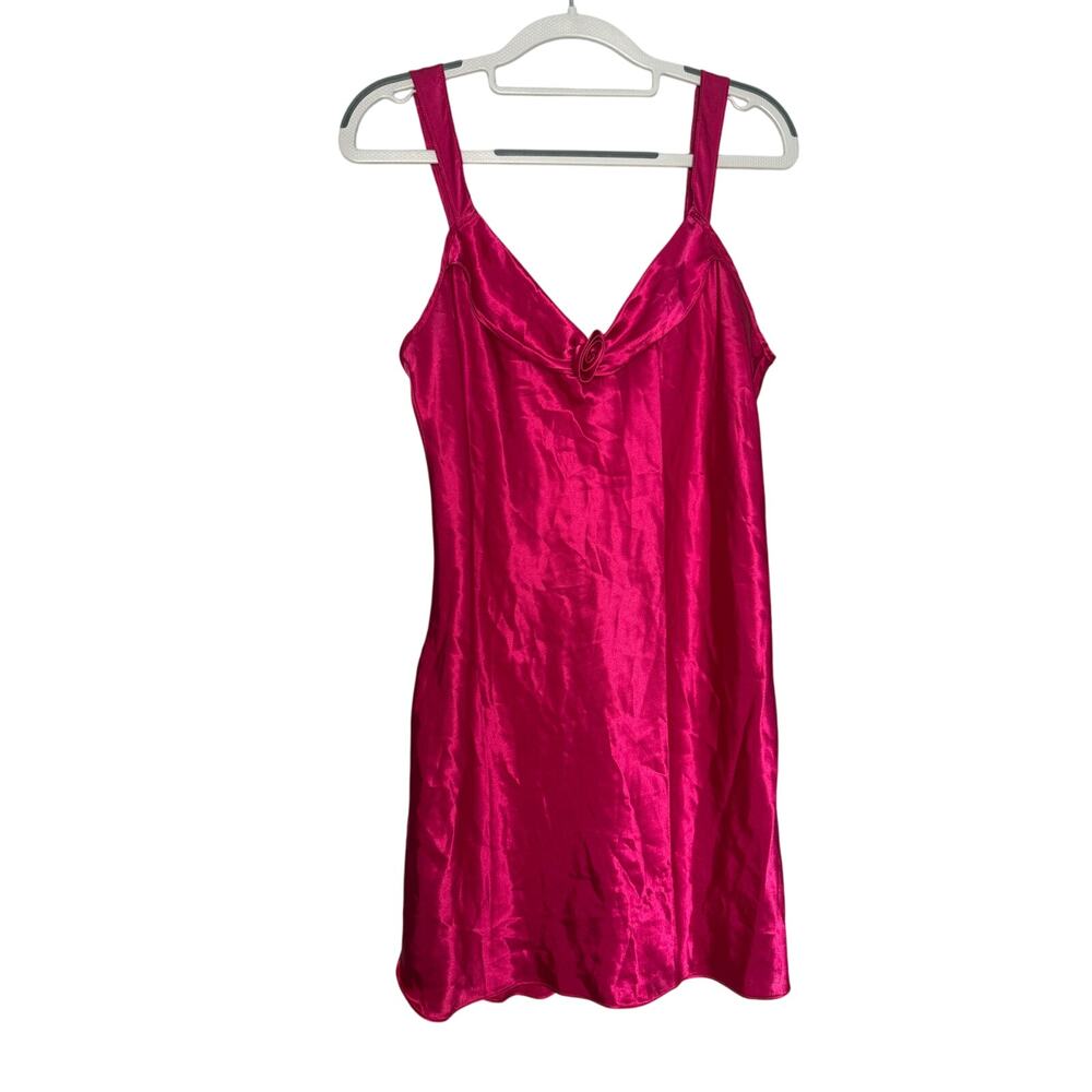 California Dynasty hot‎ pink silky nightgown